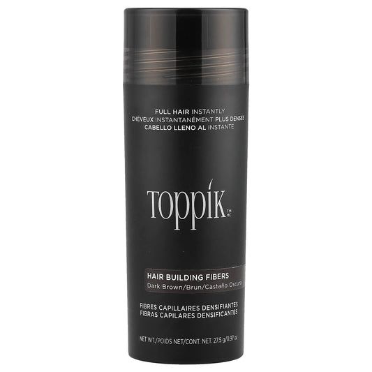 Toppik Hair Building Fibers Dark Brown 27.5 Grams - Pinkbliss