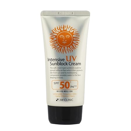 3W Clinic Intensive UV Sunblock Cream SPF50+/PA+++ 70ml