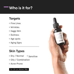 Minimalist 0.3% Retinol Face Serum For Anti Aging For Beginners 30 ml | Night Face Serum With Retinol & Q10 To Reduce Fine Lines & Wrinkles - Pinkbliss