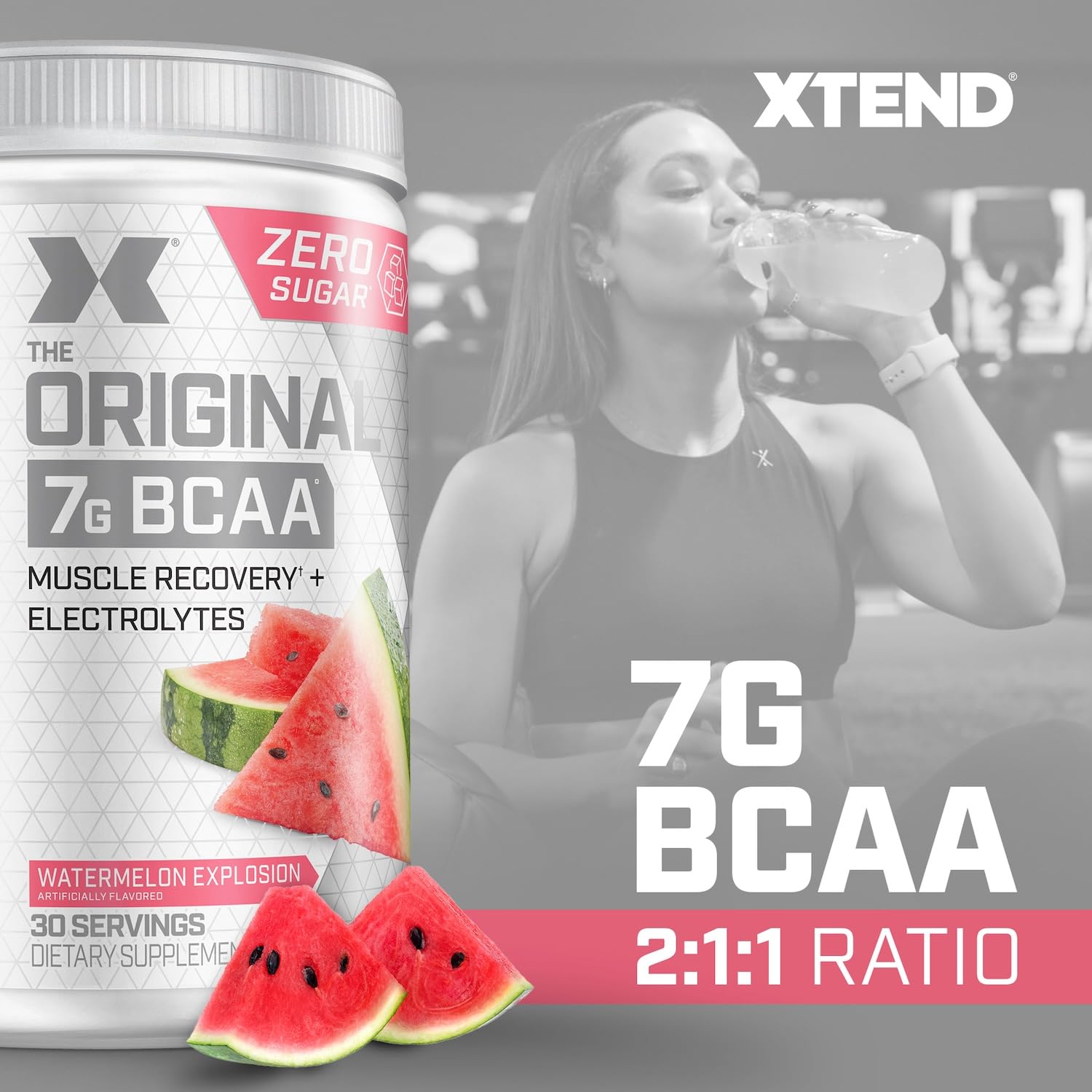 XTEND The Original 7G BCAA Watermelon Explosion – 375g (13.2 oz) - Pinkbliss