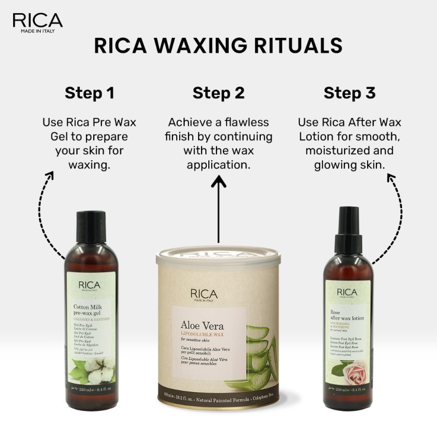 Rica Aloe Vera Liposoluble Wax For Sensitive Skin 800g - Pinkbliss