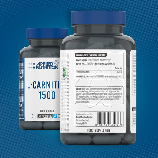 Applied Nutrition L-Carnitine 1500 – 120 Capsules | Supports Fat Metabolism & Energy
