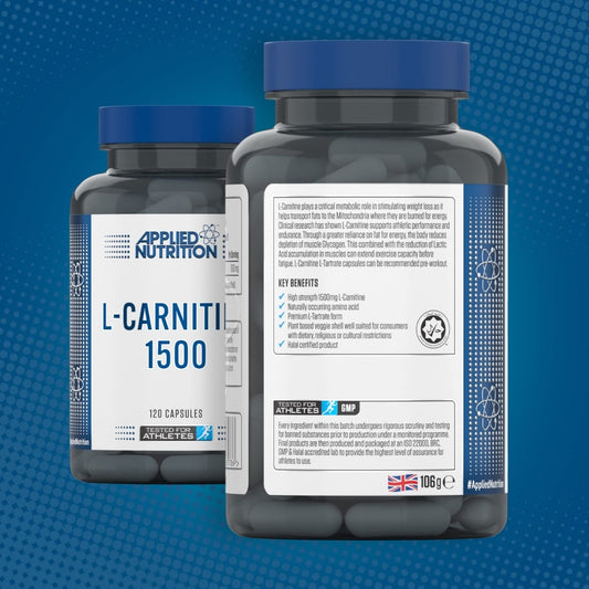 Applied Nutrition L-Carnitine 1500 – 120 Capsules | Supports Fat Metabolism & Energy