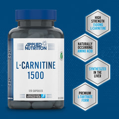 Applied Nutrition L-Carnitine 1500 – 120 Capsules | Supports Fat Metabolism & Energy
