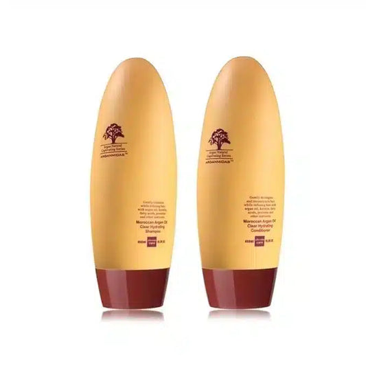 Arganmidas Moroccan Argan Oil Clear Hydrating Hair Conditioner And Shampoo 450ml Each - Pinkbliss