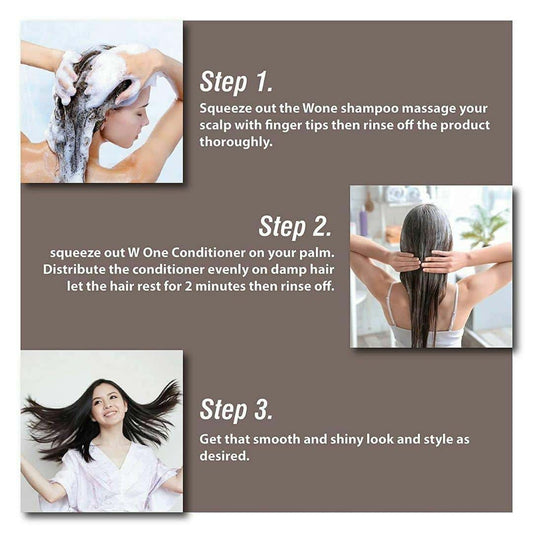 FLORACTIVE PROFISSIONAL W One Nanoplastia Treatment 120ML with Shampoo & 3 in 1 Conditioner 300ML - Pinkbliss