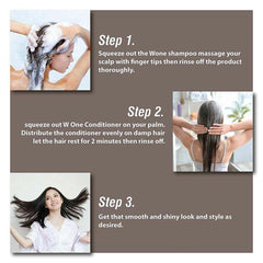 FLORACTIVE PROFISSIONAL W One Nanoplastia Treatment 120ML with Shampoo & 3 in 1 Conditioner 300ML - Pinkbliss