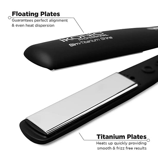IKONIC SLIM TITANIUM SHINE HAIR STRAIGHTENER 2.0 - Pinkbliss