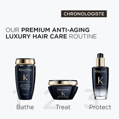 Kérastase Chronologiste Hair Mask for Aging Hair 200ml | Hydrating Hair Mask for Aging Hair | Infused with Hyaluronic Acid, Vitamin E - Pinkbliss