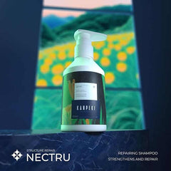 Kanpeki Kerasyl Structure Repair Cleanser For Weak and Damaged Hair | Repairs & Nourishes Damaged Hair, Restores Hair Structure, Strengthens Hair Shaft | Contains Sea Algae, Pea Proteins & Keratin | Nectru - 300gm - Pinkbliss