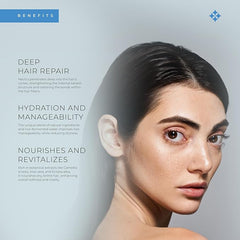 Kanpeki Kerasyl Structure Repair Cleanser For Weak and Damaged Hair | Repairs & Nourishes Damaged Hair, Restores Hair Structure, Strengthens Hair Shaft | Contains Sea Algae, Pea Proteins & Keratin | Nectru - 300gm - Pinkbliss
