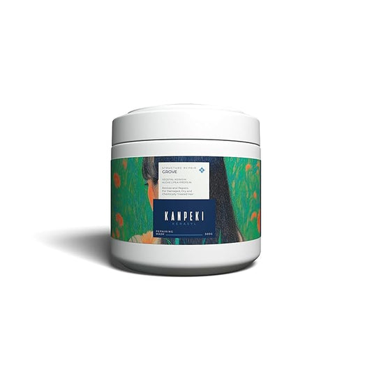 Kanpeki Kerasyl Structure Repair Hair Repairing Mask – Grove | Revives and Repairs Damaged, Dry, and Chemically Treated Hair | Infused with Vegetal Keratin, Algae & Pea Protein | 600gm - Pinkbliss