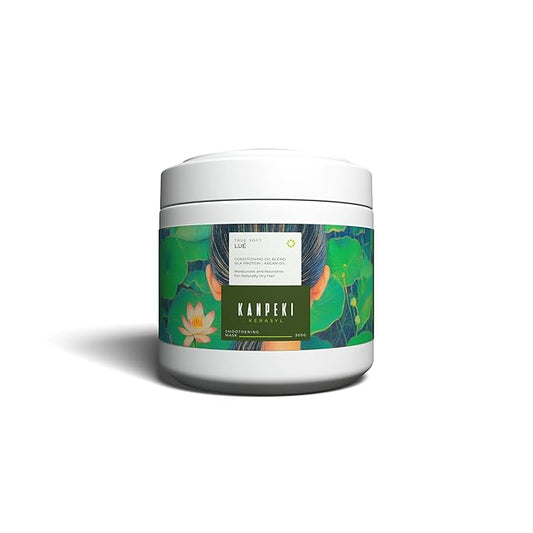 Kanpeki Kerasyl True Soft Hair Mask For Dry Hair | Deep Hydration, Frizz Control & Nourishment | Botanical Essence & Silk Proteins | Lue - 300gm - Pinkbliss
