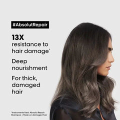 L’Oreal Professionnel Combo Absolut Repair Shampoo 300ml, Hair Mask 250gm & Hair Serum 90ml, Serie Expert - Pinkbliss