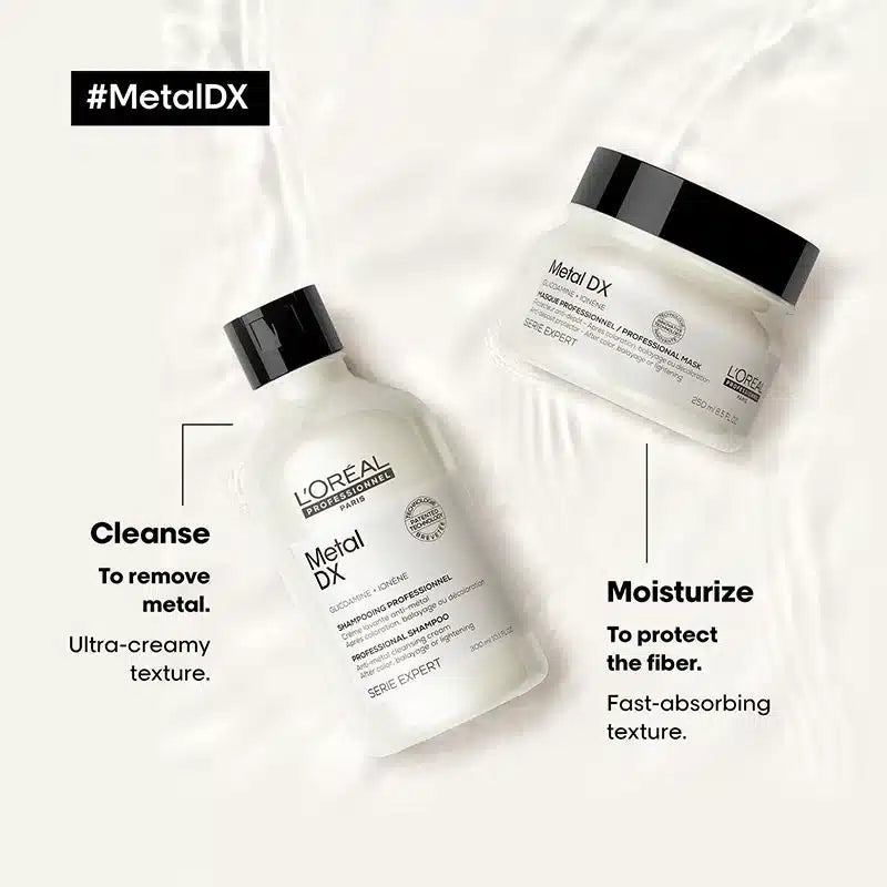 L’Oreal Professionnel Combo Metal Dx Shampoo & Hair Mask Serie Expert (300ml+250ml) - Pinkbliss