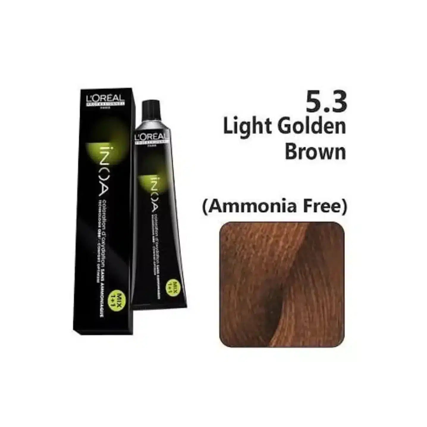 L’Oreal Professionnel Inoa Ammonia Free Hair Color 5.3 (Light Golden Brown) - Pinkbliss