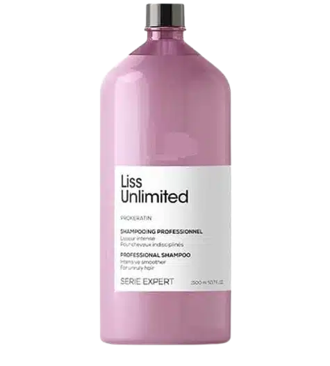 L’Oreal Professionnel Liss Unlimited Shampoo for Frizzy & Unruly Hair With Pro-Keratin -1.5L - Pinkbliss