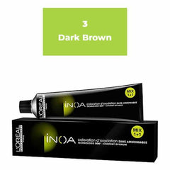 L’oreal Professionnel Paris INOA Ammonia-free Permanent Hair Color – 3 (Dark Brown) - Pinkbliss
