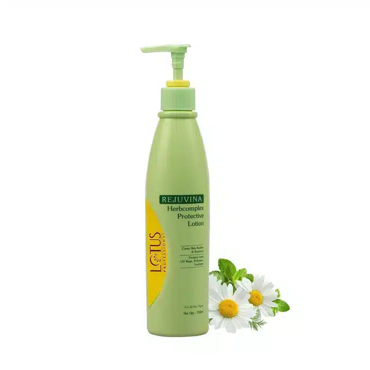 Lotus Professional Rejuvena Herbo Complex Protective Body Lotion for Men & Women | 8Hrs Long-Lasting Protection | Deep Moisturizing & Skin Repair | Paraben-Free for All Skin Types, 250Ml - Pinkbliss