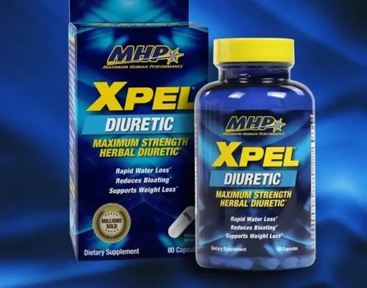 MHP XPEL Maximum Strength Herbal Diuretic – 80 Capsules - Pinkbliss