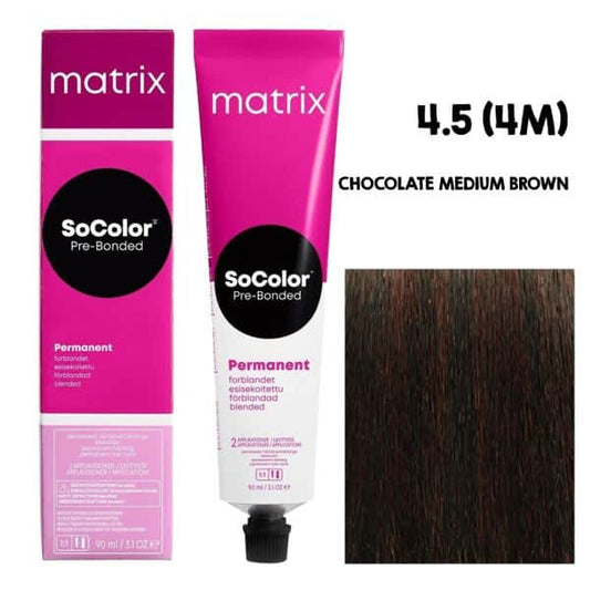 Matrix SOCOLOR 4.5 4M (Chocolate Medium Brown) - Pinkbliss