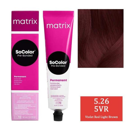 Matrix SOCOLOR 5.26 5VR (Violet Red Light Brown) - Pinkbliss