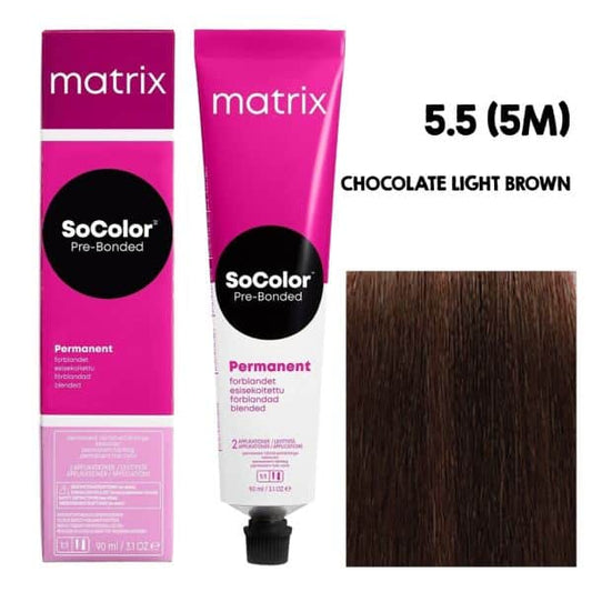 Matrix SOCOLOR 5.5 5M (Chocolate Light Brown) - Pinkbliss