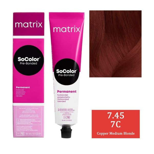 Matrix SOCOLOR 7.45 7C (Copper Medium Blonde) - Pinkbliss