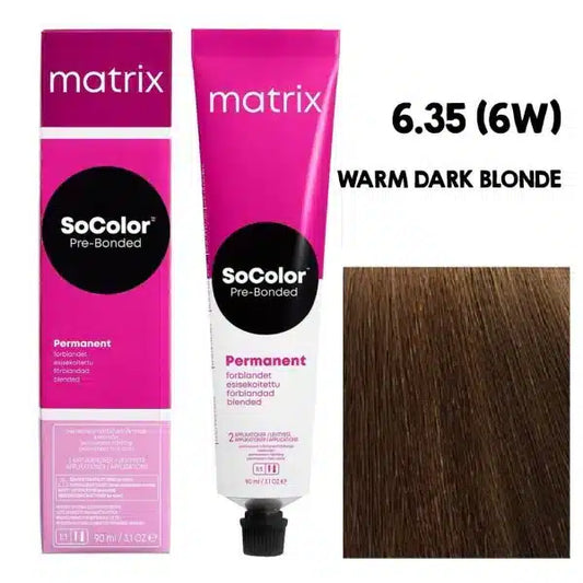 Matrix SOCOLOR 6.35 6W (Warm Dark Blonde) - Pinkbliss