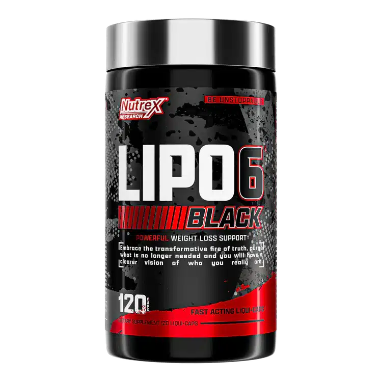Nutrex Research Lipo 6 Black Powerful Weight Loss Support – 120 Capsules - Pinkbliss