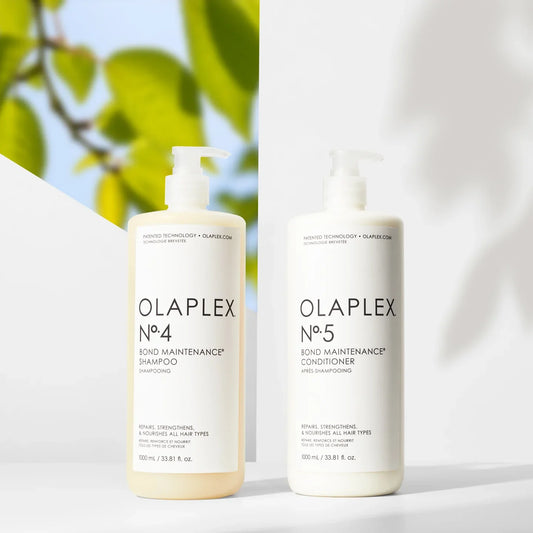 Olaplex No 4 Bond Maintenance Shampoo and No 5 Conditioner 1000ml Each - Pinkbliss