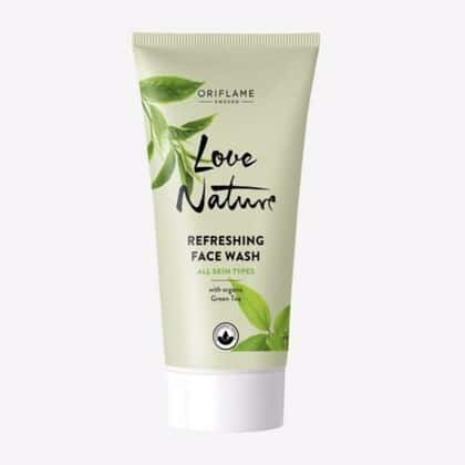 Oriflame Love Nature Refreshing Face Wash 50ml With Green Tea - Pinkbliss