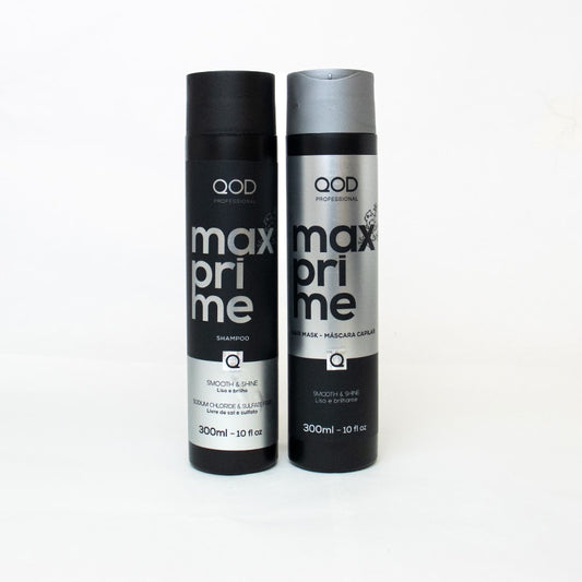 QOD Professional Max Prime Shampoo and Hair Mask – 300ml Each - Pinkbliss