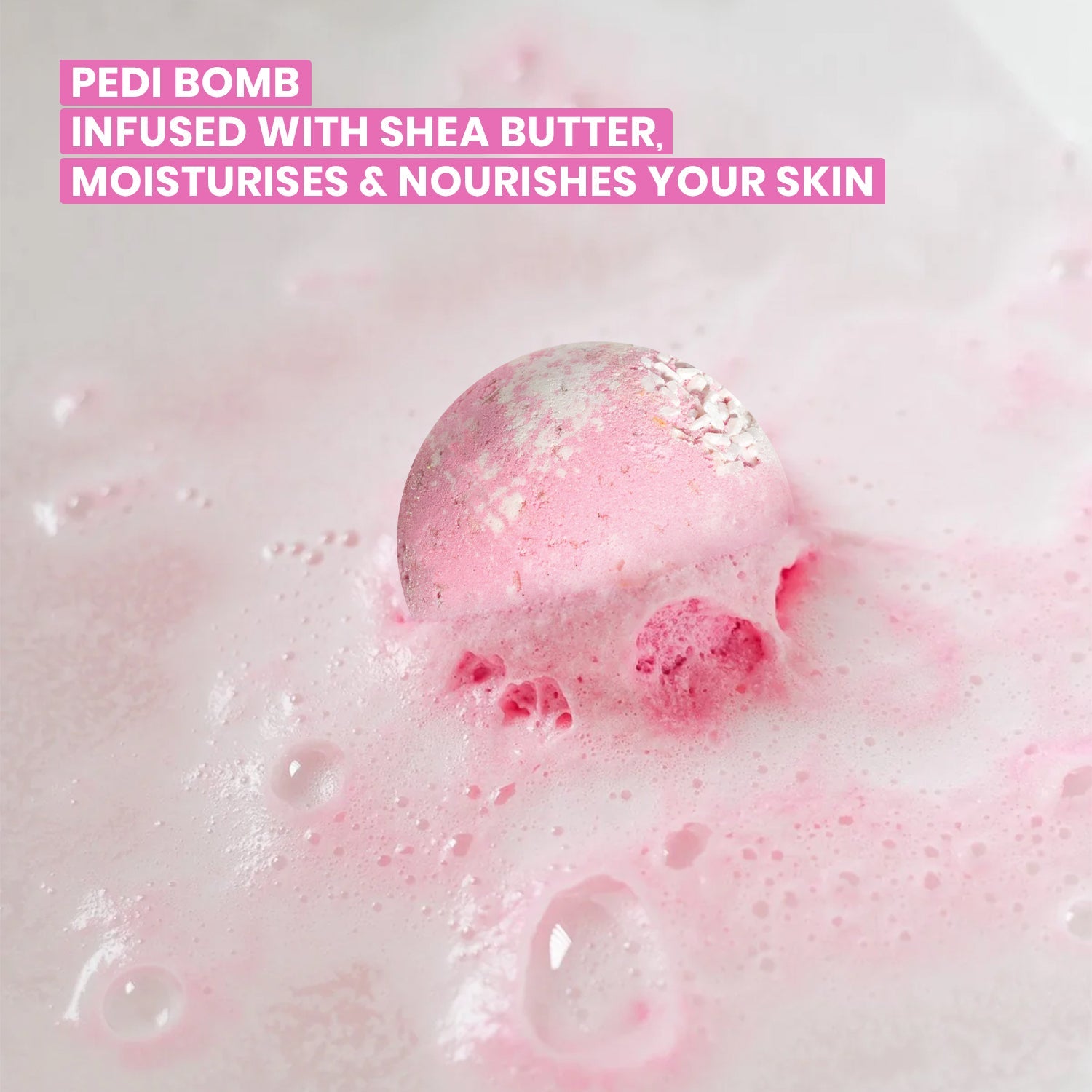 O3+ Pedilogix Scoop Bomb Pedicure with Bath Bomb for Soft & Moisturised Feet | 100g - Pinkbliss