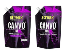 Streax Canvo Line Straightening Cream and Neutralizing Cream (Intense) 1000g - Pinkbliss