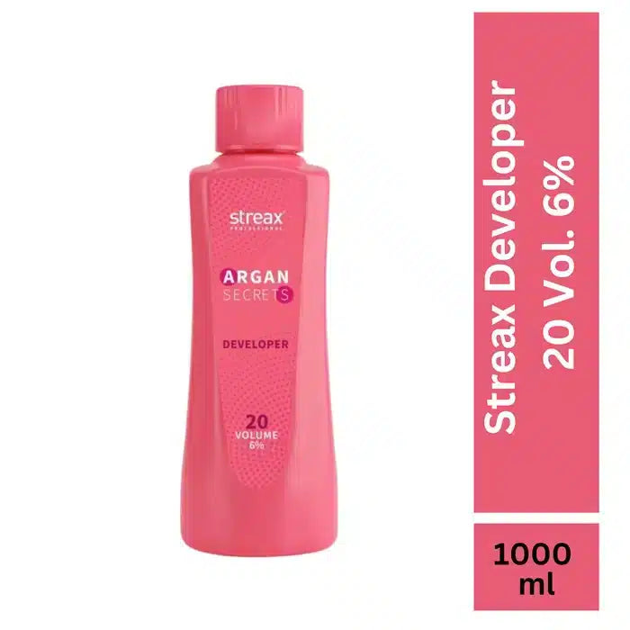 Streax Professional Developer Argan Secrets 20 Volume(6%) 1000ml - Pinkbliss
