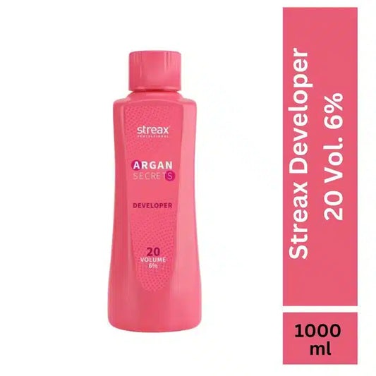 Streax Professional Developer Argan Secrets 20 Volume(6%) 1000ml - Pinkbliss