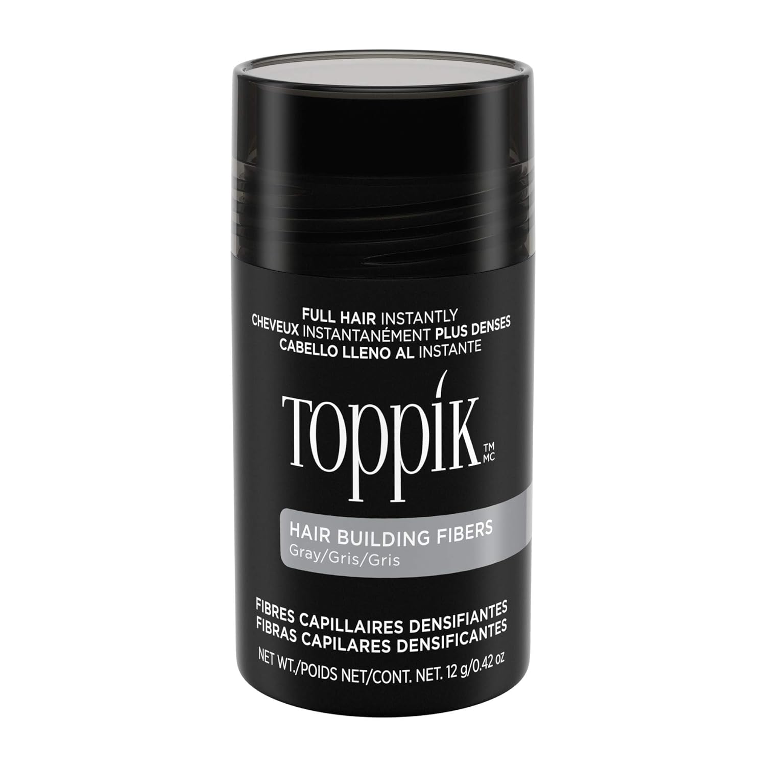 Toppik Hair Building Fibers Grey 27.5 Grams - Pinkbliss