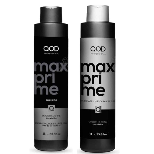 QOD Professional Max Prime After Treatment Shampoo and Mask 1000ml Each - Pinkbliss