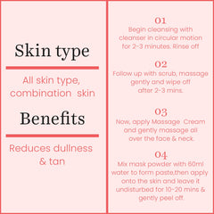 O3+ Skins Lutions D-Tan Facial kit with Peel off Mask 45gm - Pinkbliss