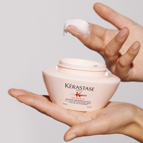 KERASTASE Genesis Masque Reconstituant Floral Hair Mask 200ml All Hair Type 6.8 Oz - Pinkbliss