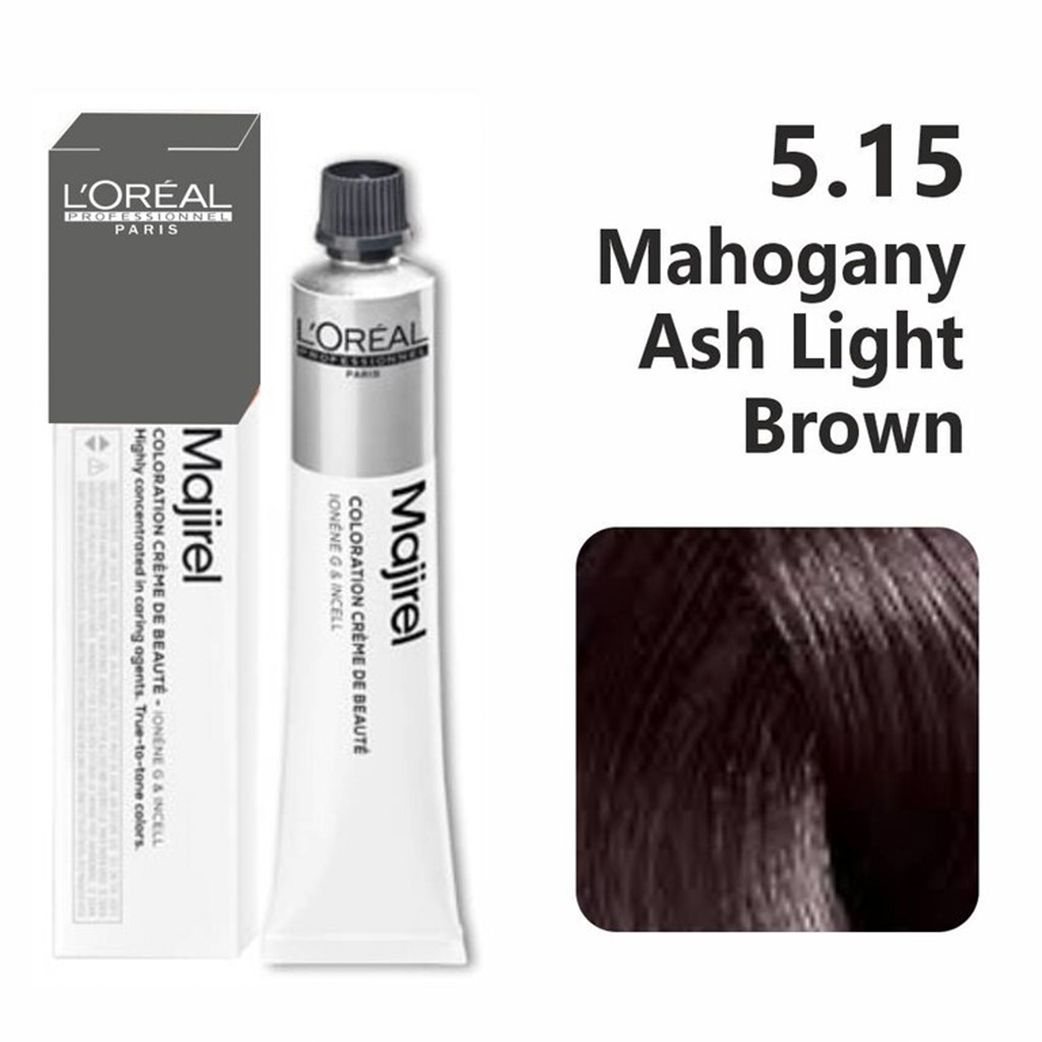 L’Oréal Professionnel Majirel – 5.15 (Mahogany Ash Light Brown) - Pinkbliss