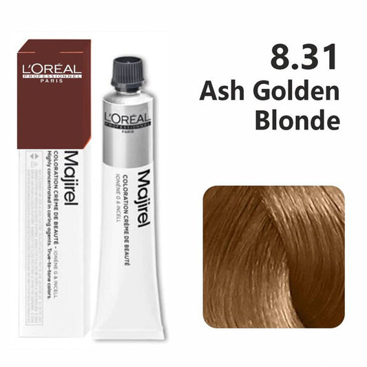 L’Oréal Professionnel Majirel – 8.31 (Ash Golden Light Blonde) - Pinkbliss