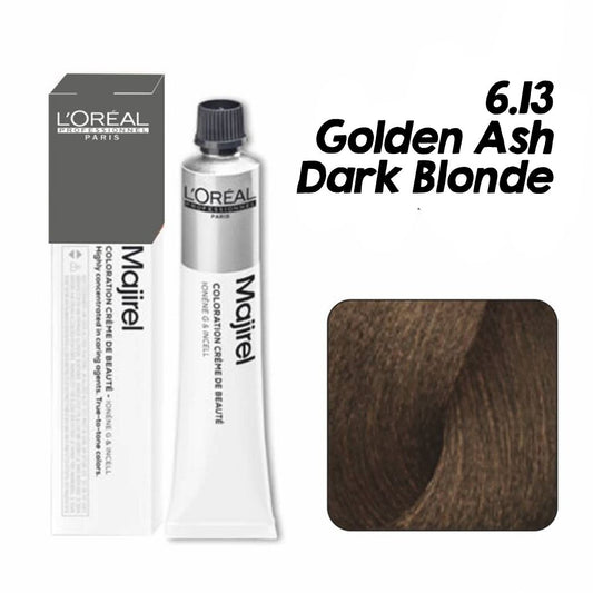 L’oreal Professionnel Majirel – 6.13 (Golden Ash Dark Blonde) - Pinkbliss