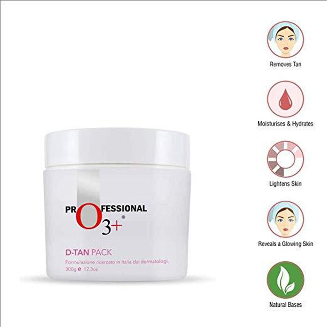 O3+ Professional D-TAN Pack for Instant Tan Removal and Sun Damage Protection 300ml - Pinkbliss