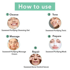 O3+ Professional Seaweed Facial For Blemish - Spots Kit (100gm + 150ml) - Pinkbliss