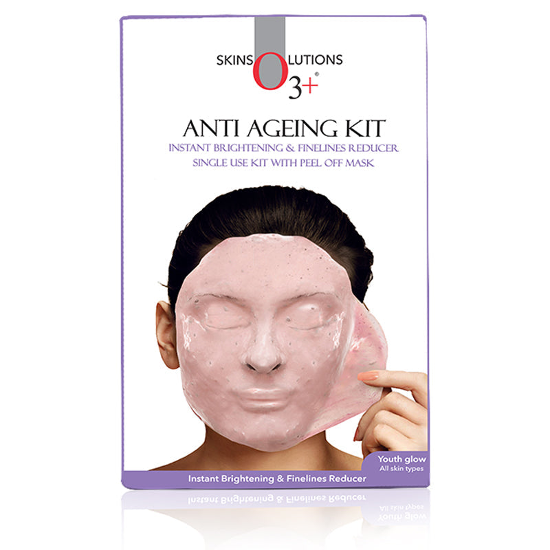 O3+ Skins Lutions Anti Ageing Facial kit With Peel off Mask 45gm - Pinkbliss