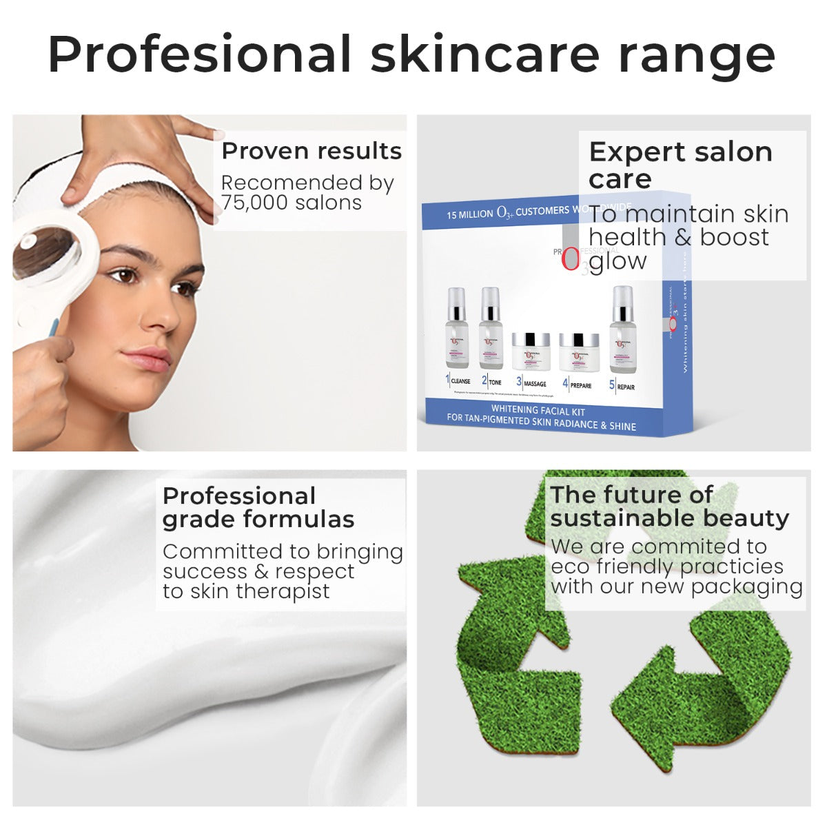 O3+ Skins Lutions 2 In 1 Whitening & Sea White Facial Kit With Peel Off Mask - Pinkbliss