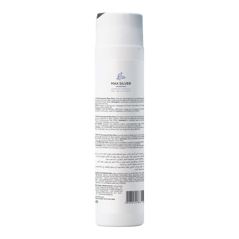 QOD Professional Max Silver Hair Shampoo 300ml - Pinkbliss