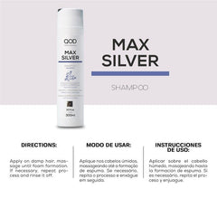 QOD Professional Max Silver Hair Shampoo 300ml - Pinkbliss
